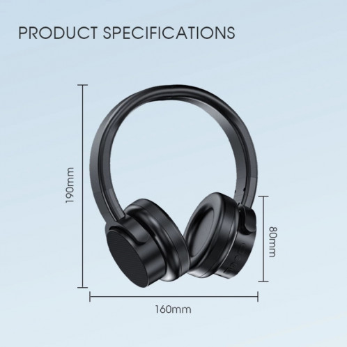 Casque de jeu Bluetooth sans fil Stereo A53 TWS HIFI avec micro (bleu) SH301B712-07