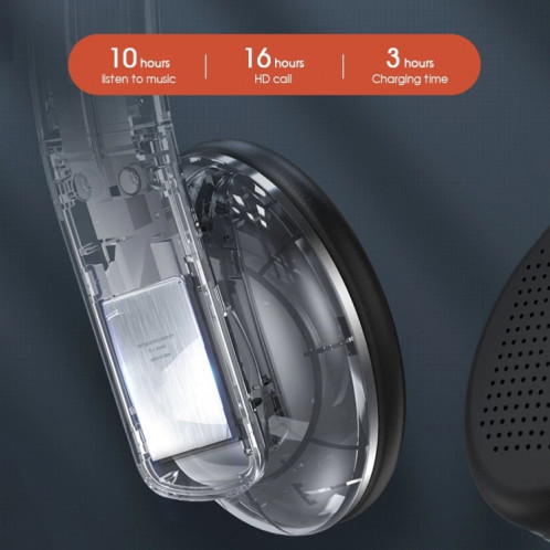 Casque HIFI Bluetooth sans fil A50 Bass avec micro (noir) SH401A1473-08