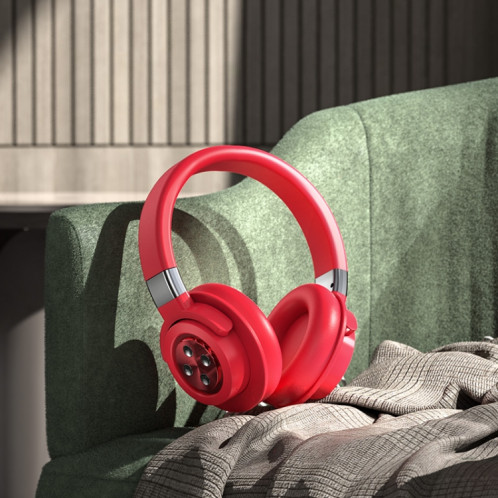Casque stéréo HIFI Bluetooth sans fil A51 USB avec micro (rouge) SH901E1198-07