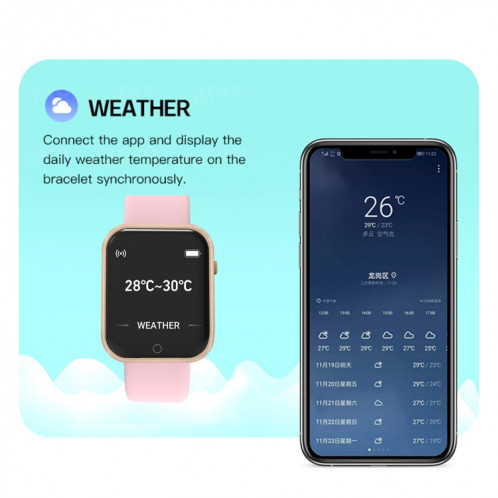 D20L 1,3 pouce IP67 Smart Watch Smart Watch Smart Watch (Noir) SH001A603-08