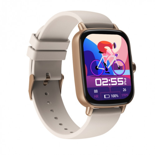 AW18 1.69inch Smart Watch Smart Smart Watch, Support Appel Bluetooth / Surveillance de la fréquence cardiaque (Gold) SH601C1853-08