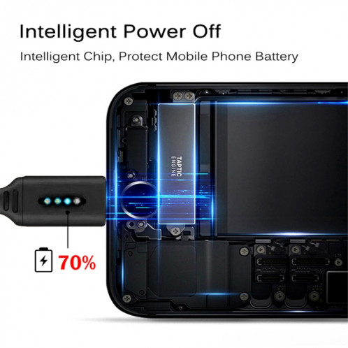 Micro USB Interface Zinc Alloy Marquee Luminous Intelligent Automatic Power Off Charge Data Cable (glod) SH501C330-05