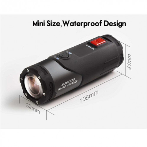 SOOCOO S20 + 2K HD WIFI WIFI ANTI-Shake Shake Camera SS80171855-08