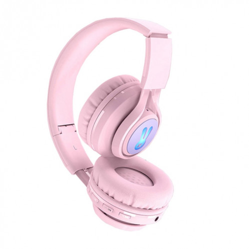 Casque bluetooth sans fil mignon de BT06C + enfin avec microphone et lumière LED (rose) SH101B1333-08