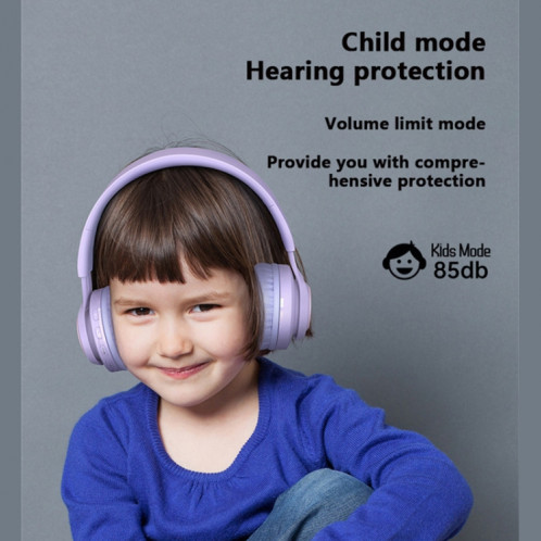 Casque bluetooth sans fil mignon de BT06C + enfin avec microphone et lumière LED (rose) SH101B1333-08
