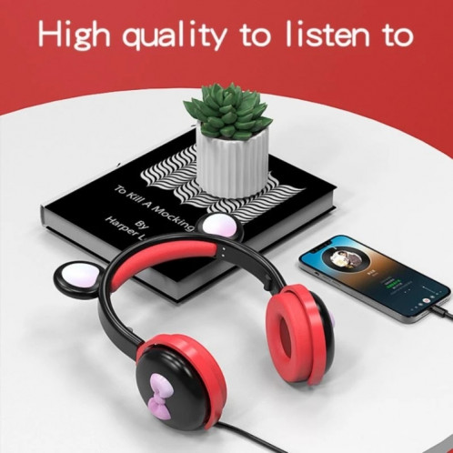 Casque Bluetooth sans fil BLUETOOTH sans fil AEC BK7 avec une lumière LED (Blanc Blanc) SA501B716-07