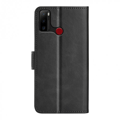 Pour Ulefone Note 10 Case de téléphone en cuir à boucle magnétique à double côte (noir) SH101A446-07