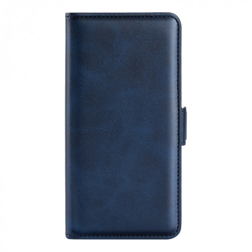 Pour Ulefone Note 10 Case de téléphone en cuir magnétique à double boucle (bleu foncé) SH101D1891-07
