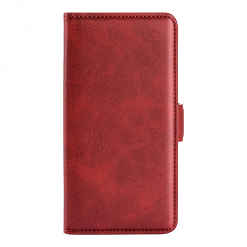 Pour Ulefone Note 10 Case de téléphone en cuir magnétique à double boucle (rouge) SH101E208-07