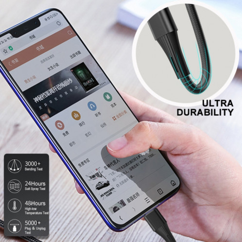Enkay PD100W 5A USB-C / TYPE-C vers le câble de charge rapide de type C avec marqueur électronique, longueur: 1M SE75011245-09