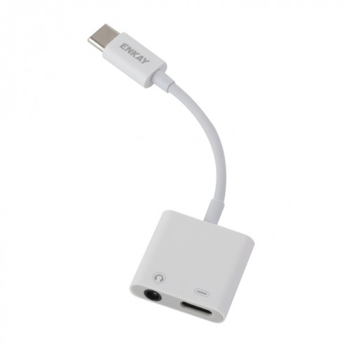 ENKAY ENK-AT106 USB-C / TYPE-C à 3,5 mm Câble de données de casque et adaptateur de charge Type-C de 3,5 mm SE8453902-07