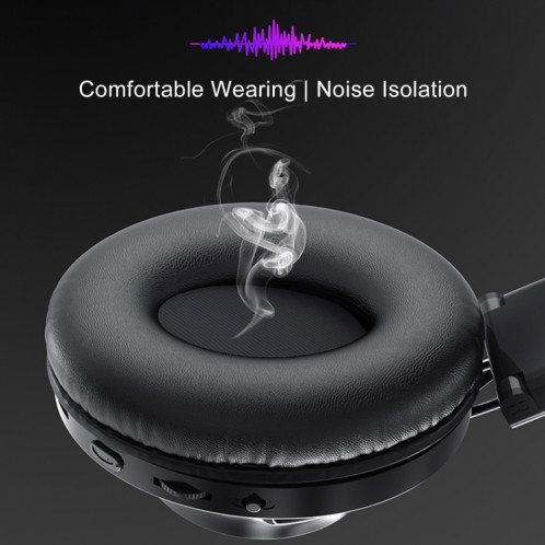 Casque de musique stéréo sans fil pliable S4000 avec carte / FM AUX-in / TF micro 3,5 mm / FM SH8580615-07