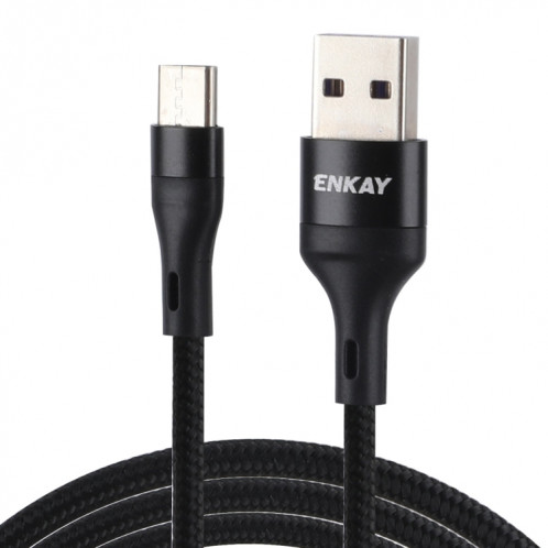 ENKAY ENK-CB119 1M USB 3.0 à USB-C / TYPE-C 5A Câble de données de synchronisation de chargement rapide (noir) SE001B819-07