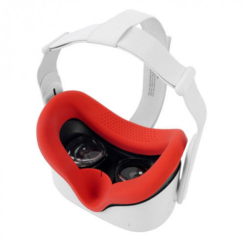 JD-391215 Convient pour Oculus Quest2 Génération VR Masque en silicone COUVERTURE + COUVERTURE DE LECS (RED) SH501C442-06