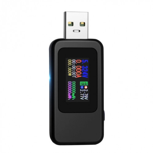 KWS-MX18 10 dans 1 Courant USB CC Courant 4-30V Tension Montage Mémètre numérique Ammeter (noir) SH901A538-07