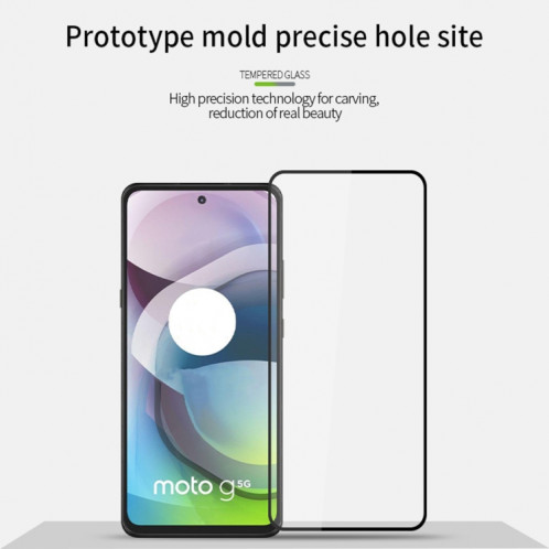 Film de verre trempé plein écran pour Motorola Moto E32 PINWUYO 9H 2.5D (noir) SP202A479-08