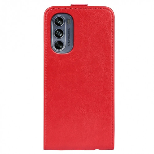 Pour Motorola Moto G62 5G R64 Texture Vertical Flip Leather Phone Case (rouge) SH901C1986-06