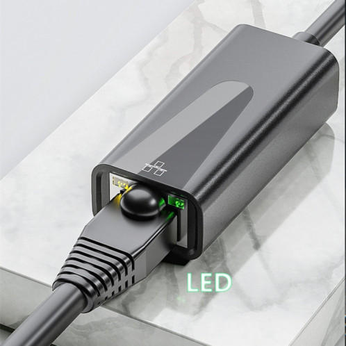 Adaptateur Ethernet USB pour carte réseau RJ45 1000Mbps, port: Type-C SH44021447-06