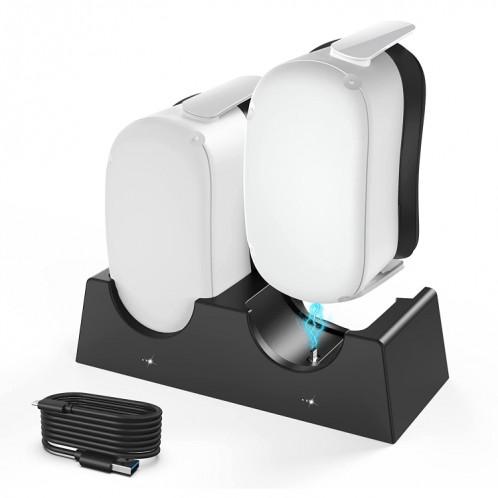 Pour Oculus Quest 2 Support de charge VR Accessoires VR Support de stockage hôte Double support de charge SH90221474-09