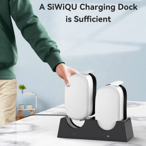 Pour Oculus Quest 2 Support de charge VR Accessoires VR Support de stockage hôte Double support de charge SH90221474-09