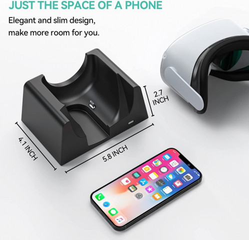 Pour Oculus Quest 2 Support de charge VR Accessoires VR Support de stockage hôte Support de charge SH90231273-07