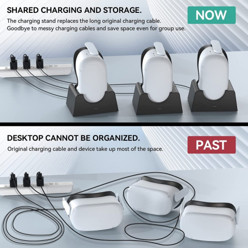 Pour Oculus Quest 2 Support de charge VR Accessoires VR Support de stockage hôte Support de charge SH90231273-07