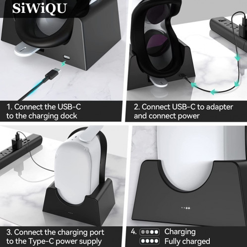 Pour Oculus Quest 2 Support de charge VR Accessoires VR Support de stockage hôte Support de charge SH90231273-07