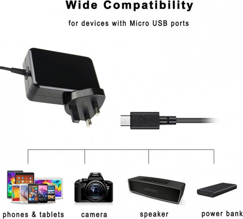 Pour Microsoft Surface3 1624 1645 Adaptateur secteur 5.2v 2.5a 13W Chargeur de port Android SH11041334-07
