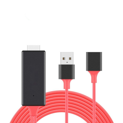 Adaptateur de câbles HDMI Dongle USB mâle + USB femelle vers HDMI mâle 1080P SH301B1505-09