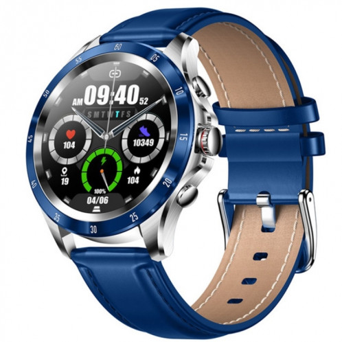 NX1 Montre intelligente à écran couleur de 1,32 pouces, prend en charge la surveillance de la fréquence cardiaque / la surveillance de la pression artérielle (bleu) SH601C118-07