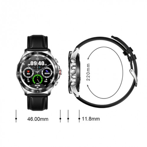 NX1 Montre intelligente à écran couleur de 1,32 pouces, prend en charge la surveillance de la fréquence cardiaque / la surveillance de la pression artérielle (bleu) SH601C118-07