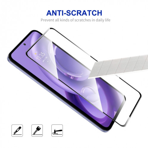 Pour Motorola Edge 30 Neo 10 pièces ENKAY colle complète 0.26mm 9H 2.5D verre trempé Film complet SE10041107-09