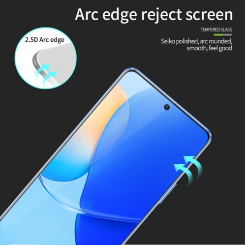 Film de verre trempé plein écran pour Motorola Moto Edge 30 Neo 5G PINWUYO 9H 2.5D (noir) SP509A957-08