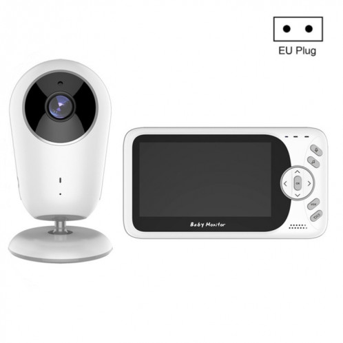 VB608 4,3 pouces vidéo sans fil bébé moniteur IR LED vision nocturne interphone caméra de surveillance (prise ue) SH701B1594-06