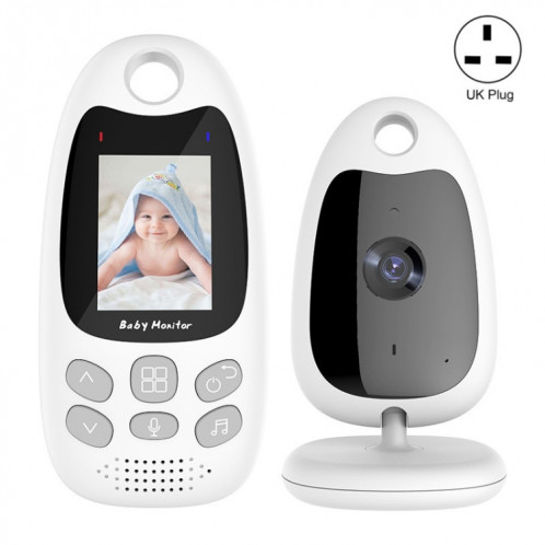 VB610 Caméra de surveillance pour bébé sans fil bidirectionnelle Talk Back Baby Night Vision IR Monitor (UK Plug) SH901C232-06