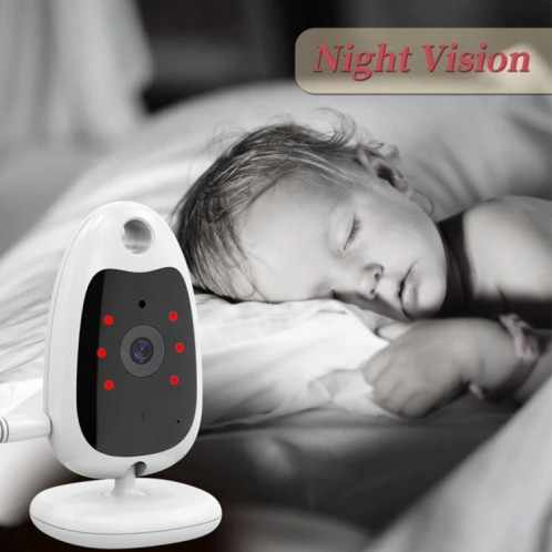 VB610 Caméra de surveillance pour bébé sans fil bidirectionnelle Talk Back Baby Night Vision IR Monitor (UK Plug) SH901C232-06