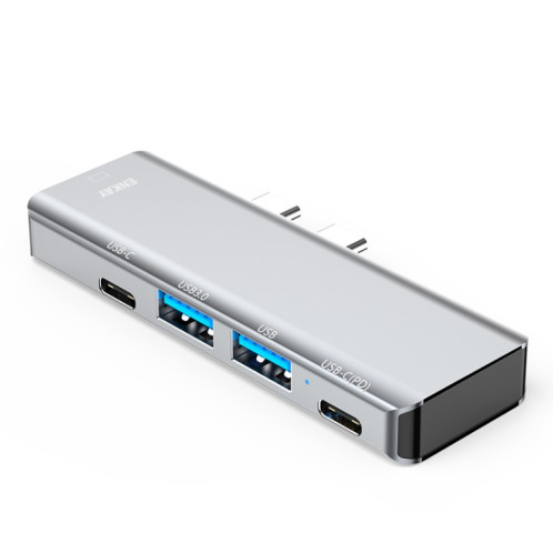 Adaptateur de station d'accueil ENKAY Hat-Prince 5 en 2 Hub Type-C vers 4K HDMI / USB 3.0 SE0501447-09