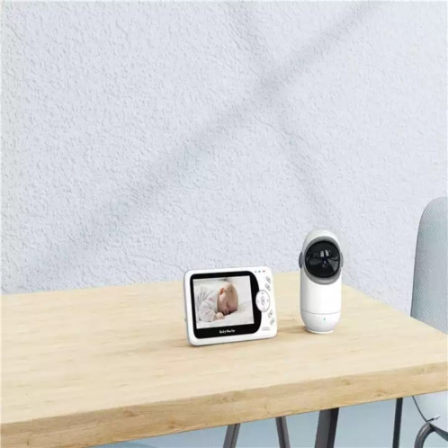 VB801 Moniteur bébé avec caméra de vision nocturne de 4,3 pouces, caméra vidéo audio interphone sans fil, détection de température () SH201B340-07