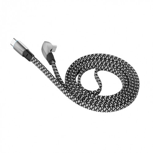 ENKAY Hat-Prince 65W USB-C / Type-C vers Type-C 6A Câble de tissage de données à charge rapide, Longueur: 2m SE0402469-07