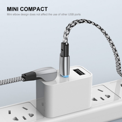 ENKAY Hat-Prince 65W USB-C / Type-C vers Type-C 6A Câble de tissage de données à charge rapide, Longueur: 2m SE0402469-07
