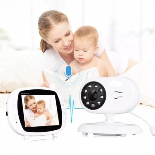 BM850 Moniteur vidéo couleur sans fil de 3,5 pouces pour bébé Moniteur de température de vision nocturne () SH701B296-06