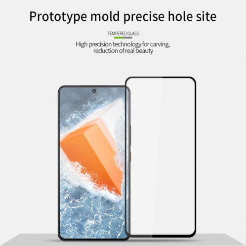 Film de verre trempé plein écran pour Motorola Moto G62 PINWUYO 9H 2.5D (noir) SP501A37-08