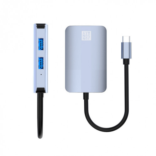 JUNSUNMAY 5 en 1 Type-c vers RJ45 Ethernet + Lecteur de Carte SD/TF Hub USB-C Multifonctionnel SJ07811334-07