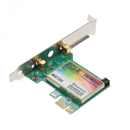 WIE7265 Adaptateur Wi-Fi double bande 802.11ac 1167 Mbps PCI-e + Carte réseau WLAN Bluetooth 4.2 SH08041380-07