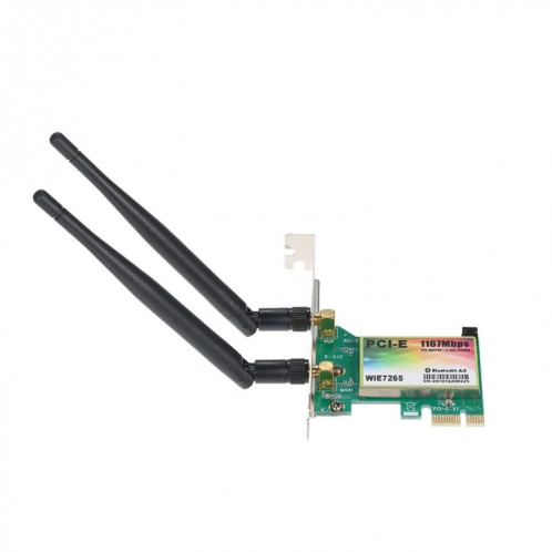 WIE7265 Adaptateur Wi-Fi double bande 802.11ac 1167 Mbps PCI-e + Carte réseau WLAN Bluetooth 4.2 SH08041380-07