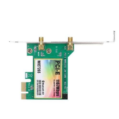 WIE7265 Adaptateur Wi-Fi double bande 802.11ac 1167 Mbps PCI-e + Carte réseau WLAN Bluetooth 4.2 SH08041380-07