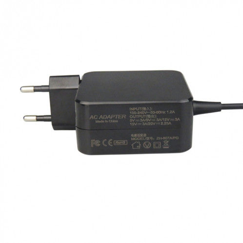 Pour Dell / HP / Xiaomi 45W Chargeur Type-c Adaptateur de source de charge ultra rapide Prise UE SH90021054-06