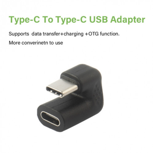 Adaptateur USB-C2.0 / Type-C mâle à femelle en forme de U Charge de données étendue SH10851645-04