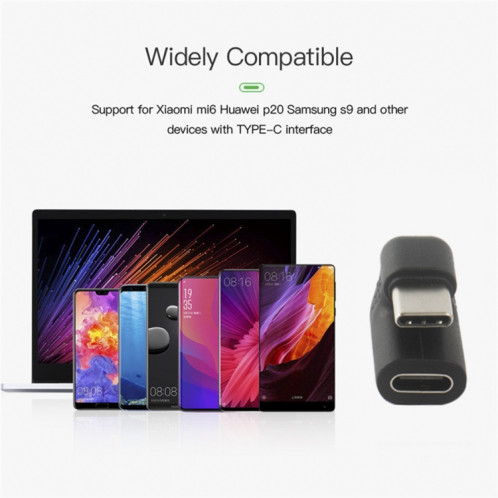 Adaptateur USB-C2.0 / Type-C mâle à femelle en forme de U Charge de données étendue SH10851645-04