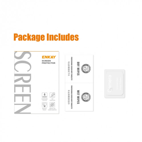 Pour Motorola Moto E13 ENKAY Hat-Prince 9H Film de verre trempé pour objectif de caméra arrière SE5301709-05